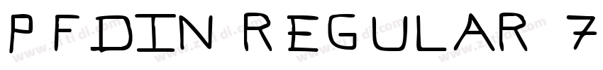 PFDin Regular 7字体转换
